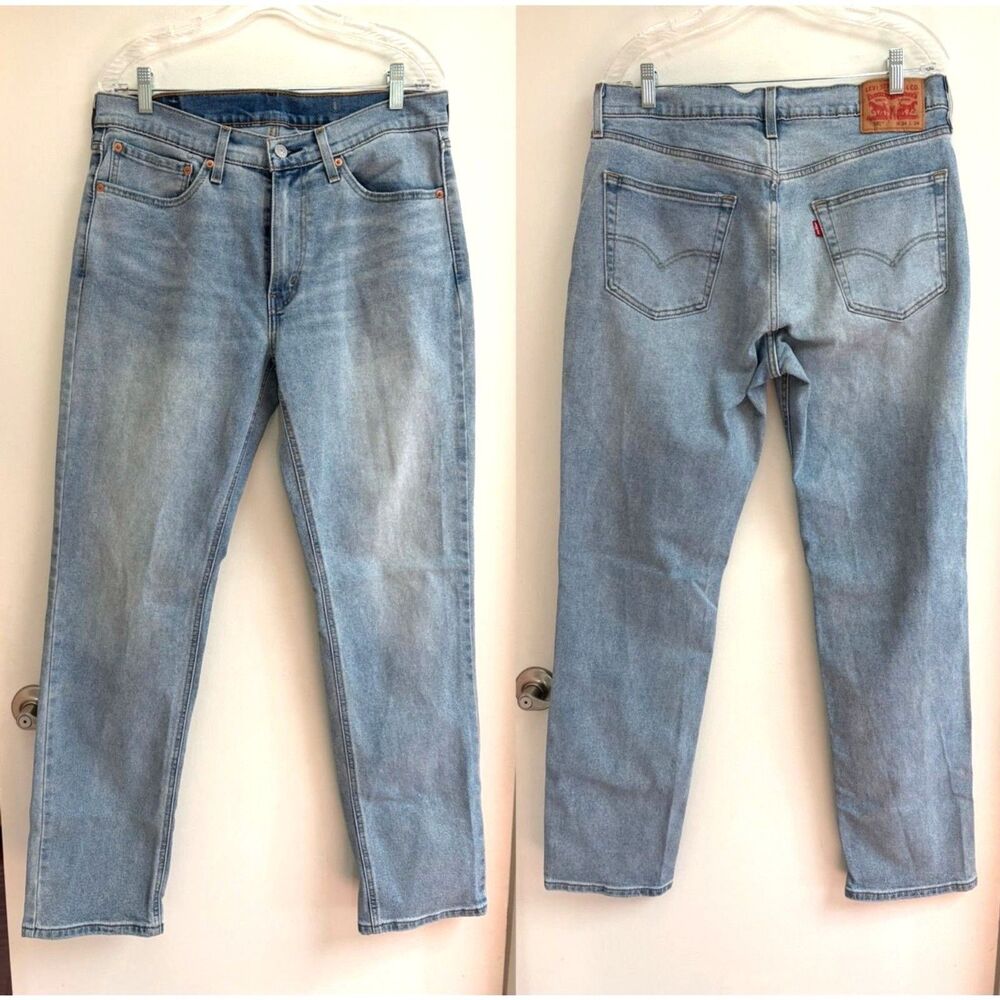 Levis 541 Athletic Taper Jeans Mens 34x34 Light Wash All Seasons Tech Stretch